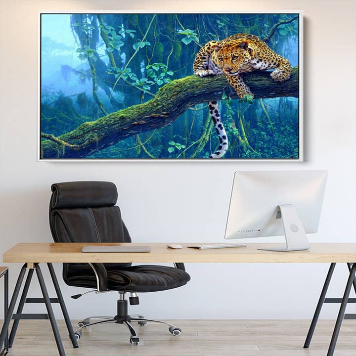 Leopard klaar om te bespringen voor wholesale door Meeko Print