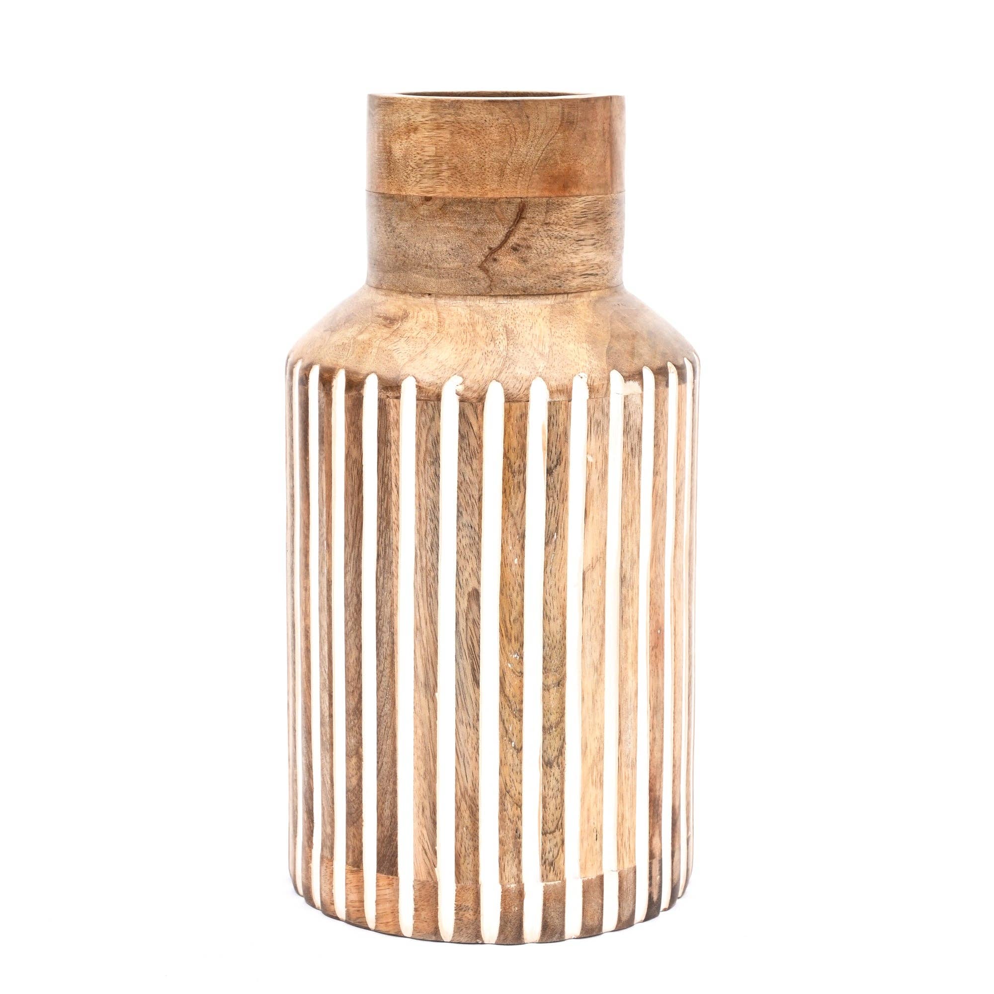Expo Bazaar - Wholesale Vase - Jack Vase – Natural & White Matte Finish8