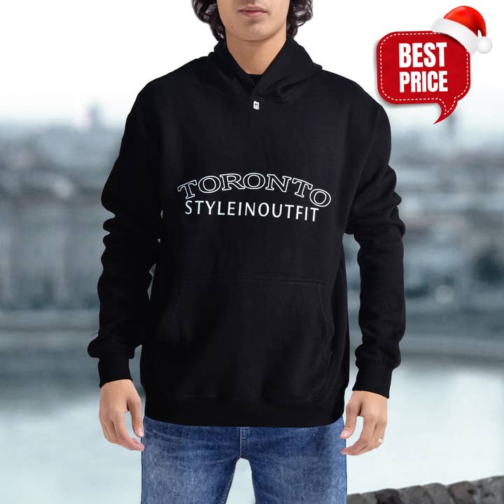 Men’s Casualwear Lightweight Fleece Pullover Hoodie – Black for wholesale by Styleinoutfit