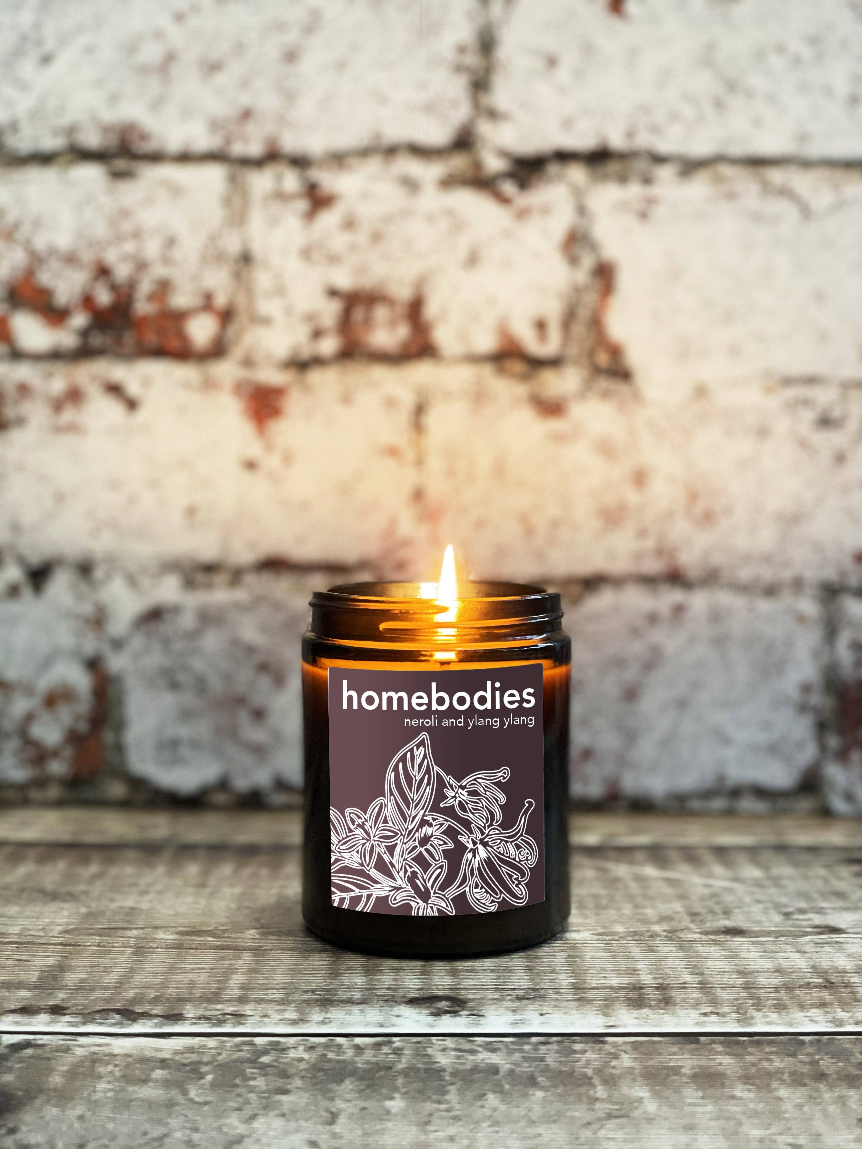 Hand poured soy wax Cabernet Neroli candle