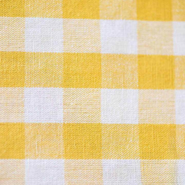 Galley and Fen - Wholesale Tea Towel - Yellow Ruffled Gingham Dish Towel