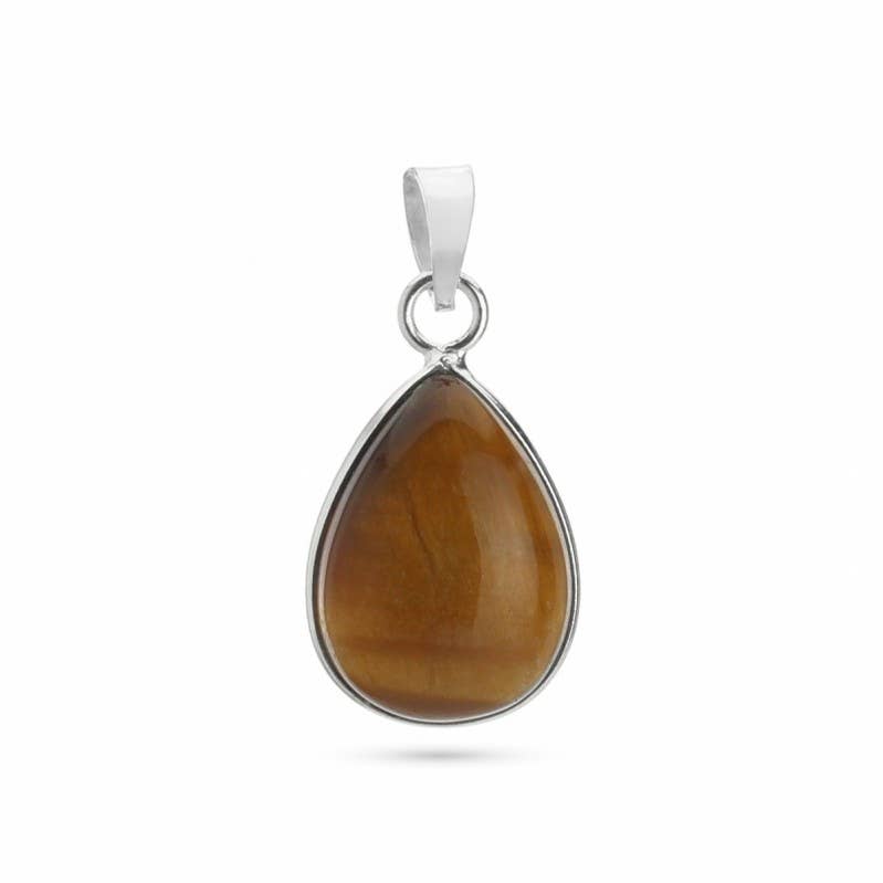 UniArt - Wholesale Individual Charm/Pendant - Sterling Silver 925 Stones - Basic Teardrop Pendant2