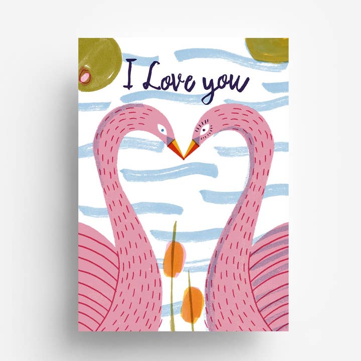 Swan Postcard DIN A6 for wholesale by jungwiealt