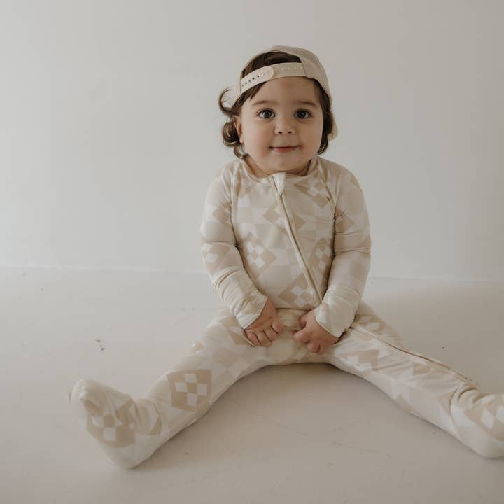Forever French Baby - Wholesale Sleepsuit - Baby - Bamboo Zip Pajamas | Cottage Quilt