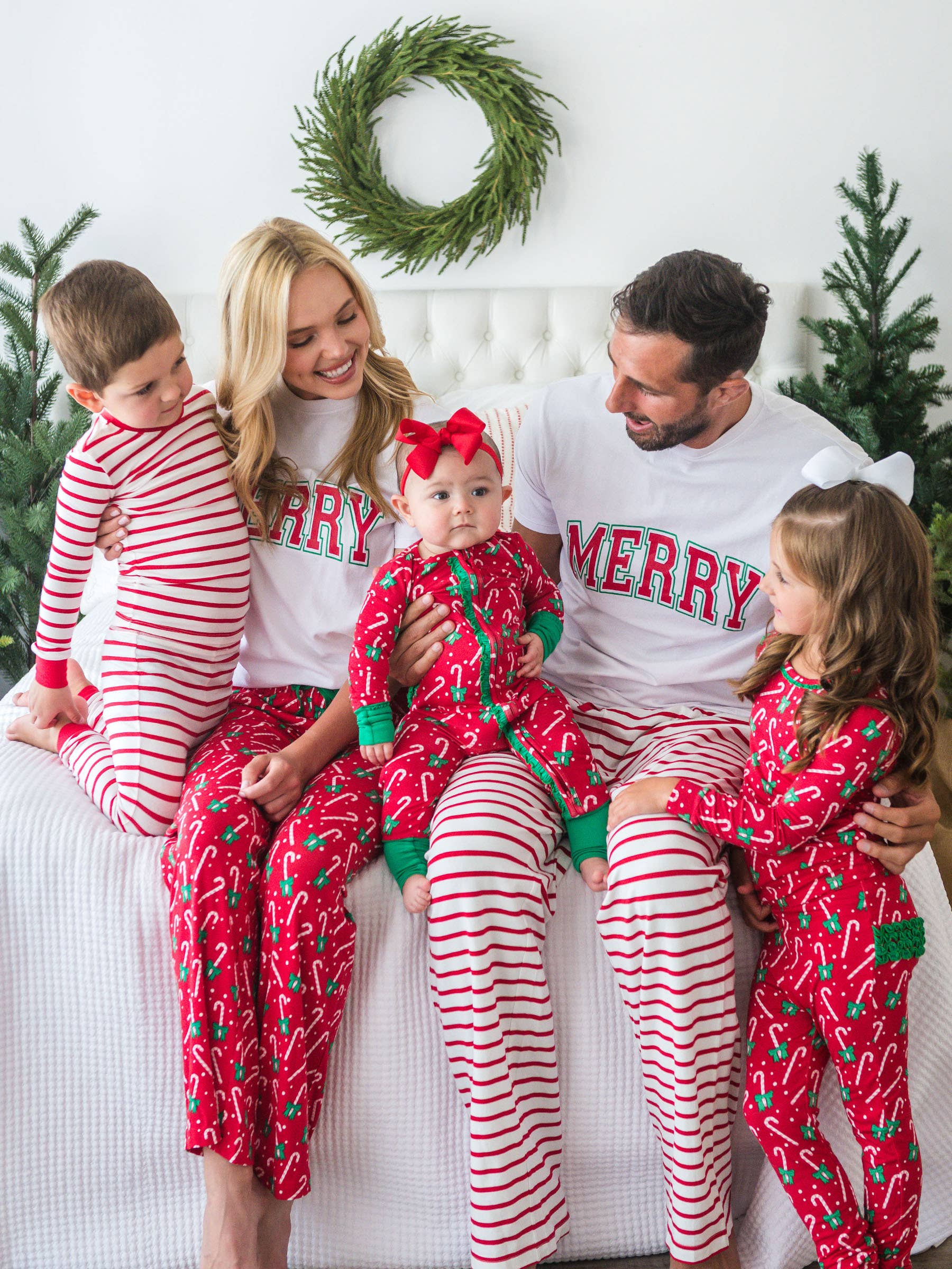SoftSnooze™ Adult Cotton Modal Red & White Stripe Pajama Pants for wholesale on Faire2