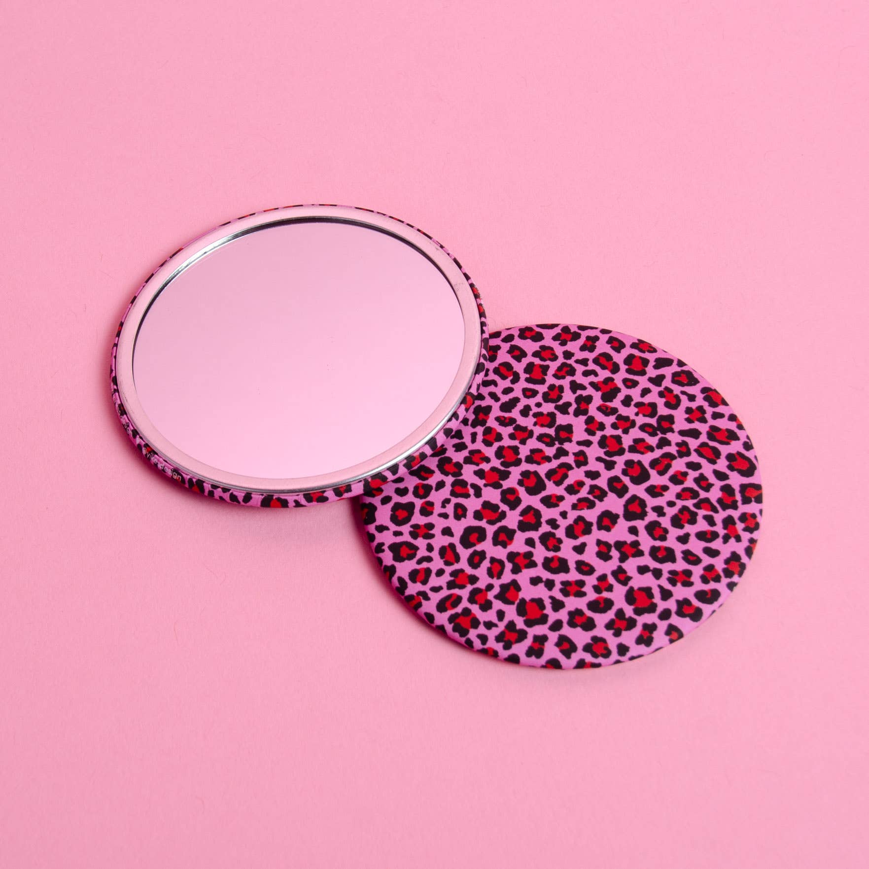 Yikes Design - Wholesale Compact Mirror - Leopard Print Pocket Mirror – 3" Inch Compact Mirror