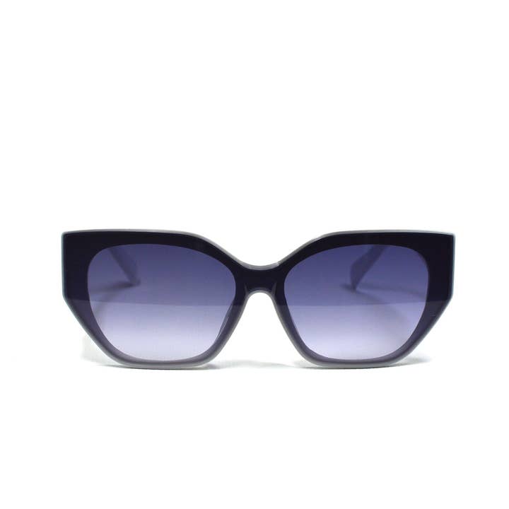 LUV & Co. - Wholesale Sunglasses - Women's - Chic White Cat Eye Sunglasses UV Protection1