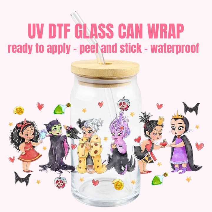 UV DTF Cup Wrap Christmas 51 for wholesale by One Stop Cups