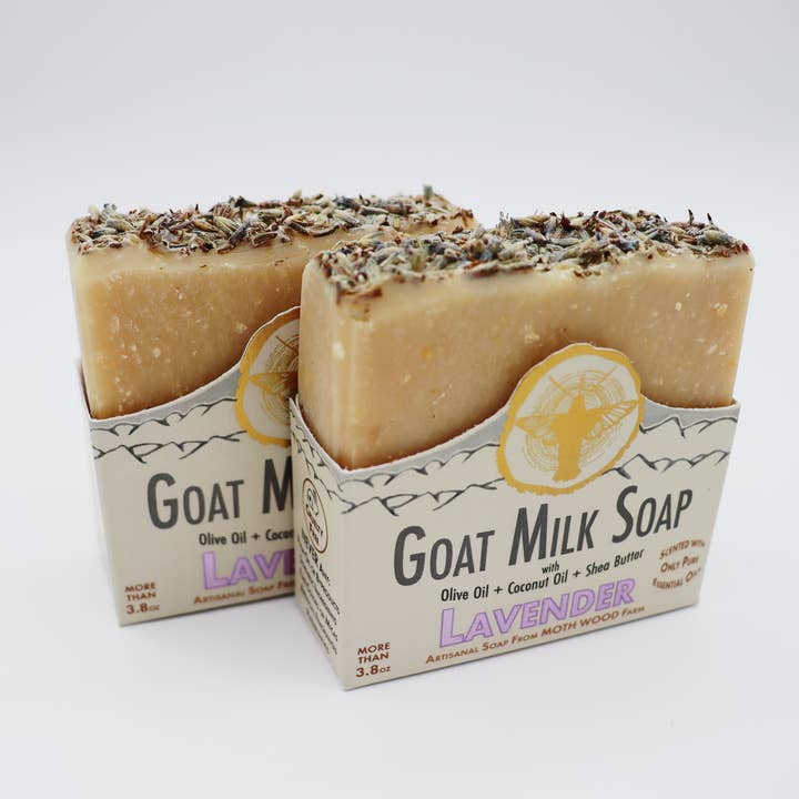 Lavendel-Ziegenmilchseife für den Großhandel von MOTH WOOD