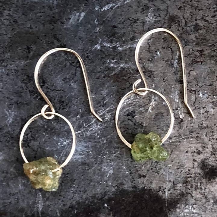 Peridot Birthstone Earrings for wholesale by Emilie Shapiro Jewelry