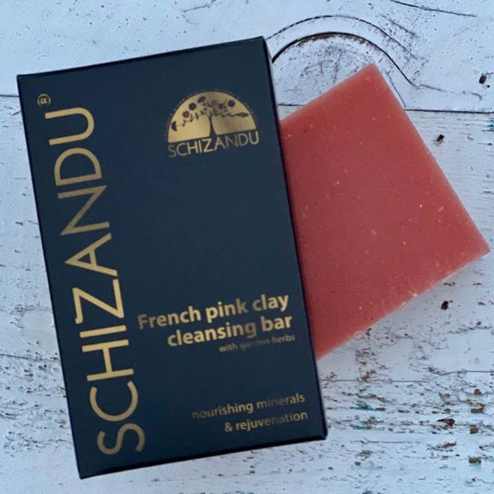 French Pink Clay Cleansing Bar - Organic Ingredients for wholesale by Schizandu Organics