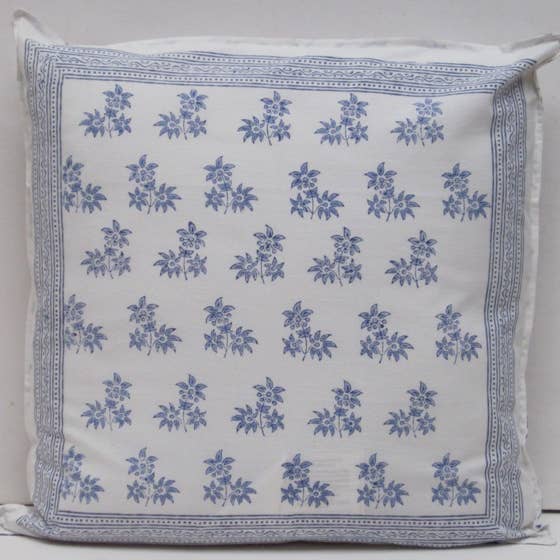 Almohada impresa 45" x 45" azul jazmín 2565A para venta al por mayor de natural habitat