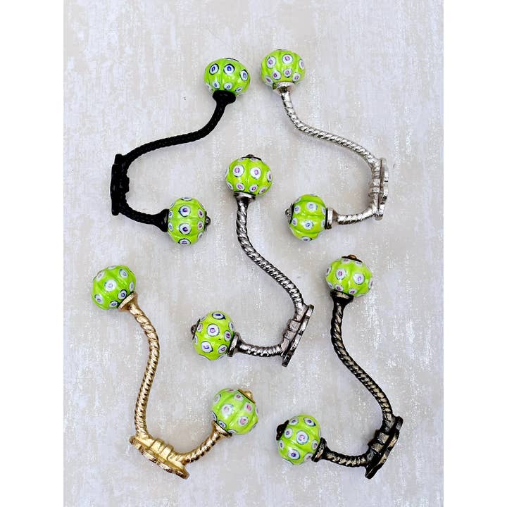 KNOBCO - Wholesale Wall Hook - Lime Green Cabinet Knob With Metal Wall Hanger
3