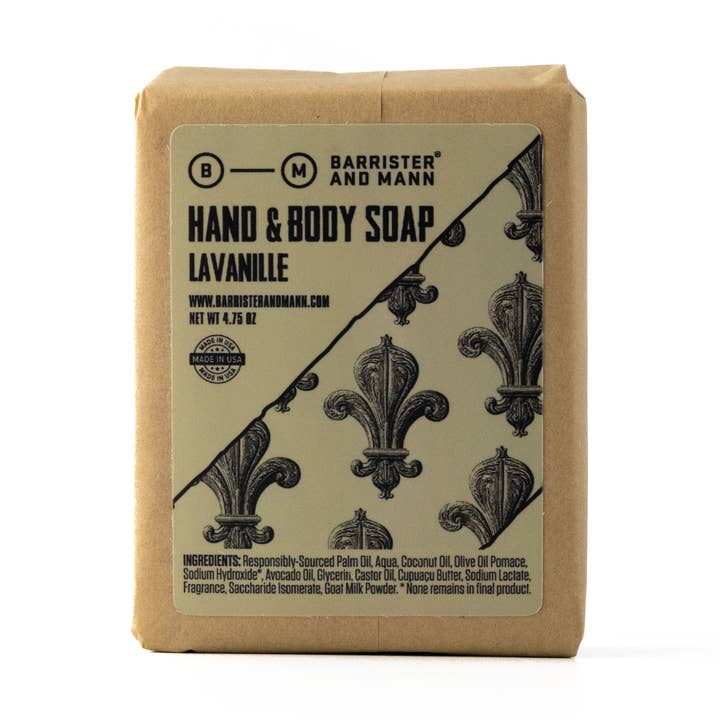 Savon mains et corps : Lavanille pour la vente par Barrister and Mann