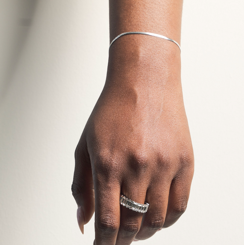 Nikki Smith Designs - Wholesale Link & Chain Bracelet - Micro Silver Herringbone Bracelet1