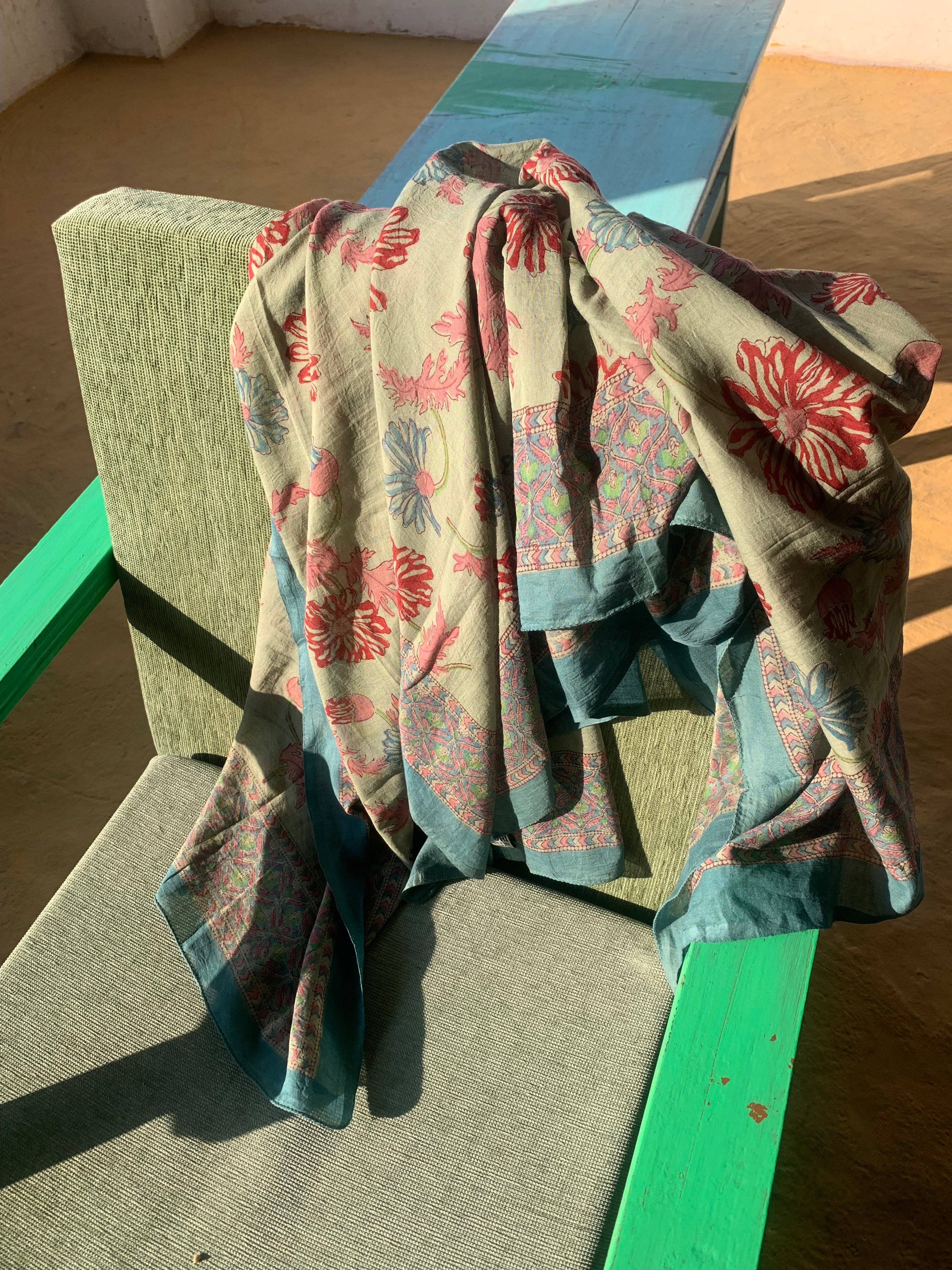 Aurobelle Ibiza - Wholesale Swim Cover Up - Women's - Big size Sarong    or Pareo in block print new collection 241