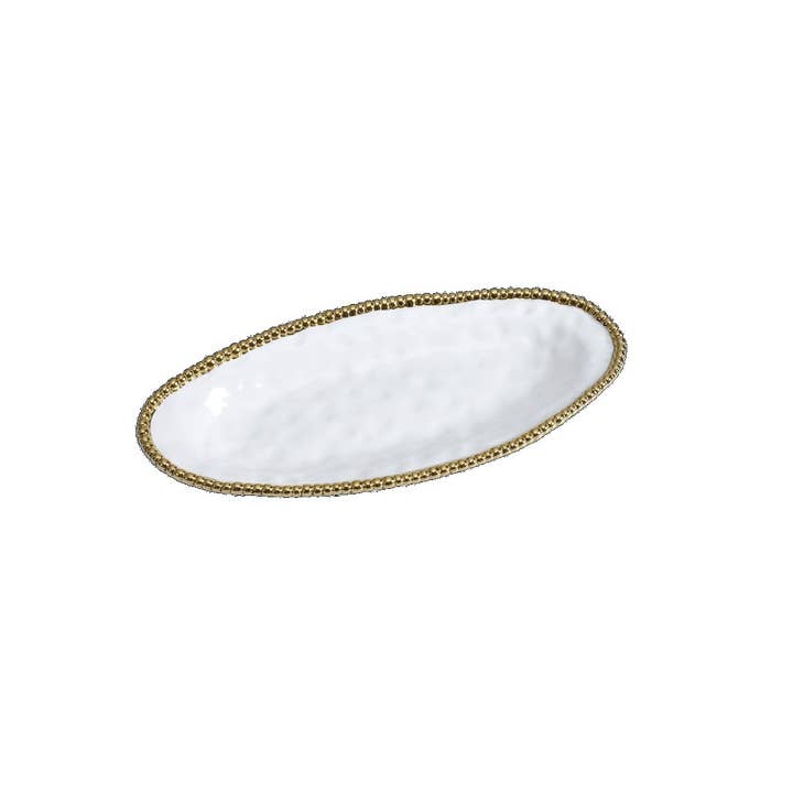 Oval Serving Piece - 44,5x20,3x4,4cm - GOLDEN SALERNO pour la vente par Pampa Bay