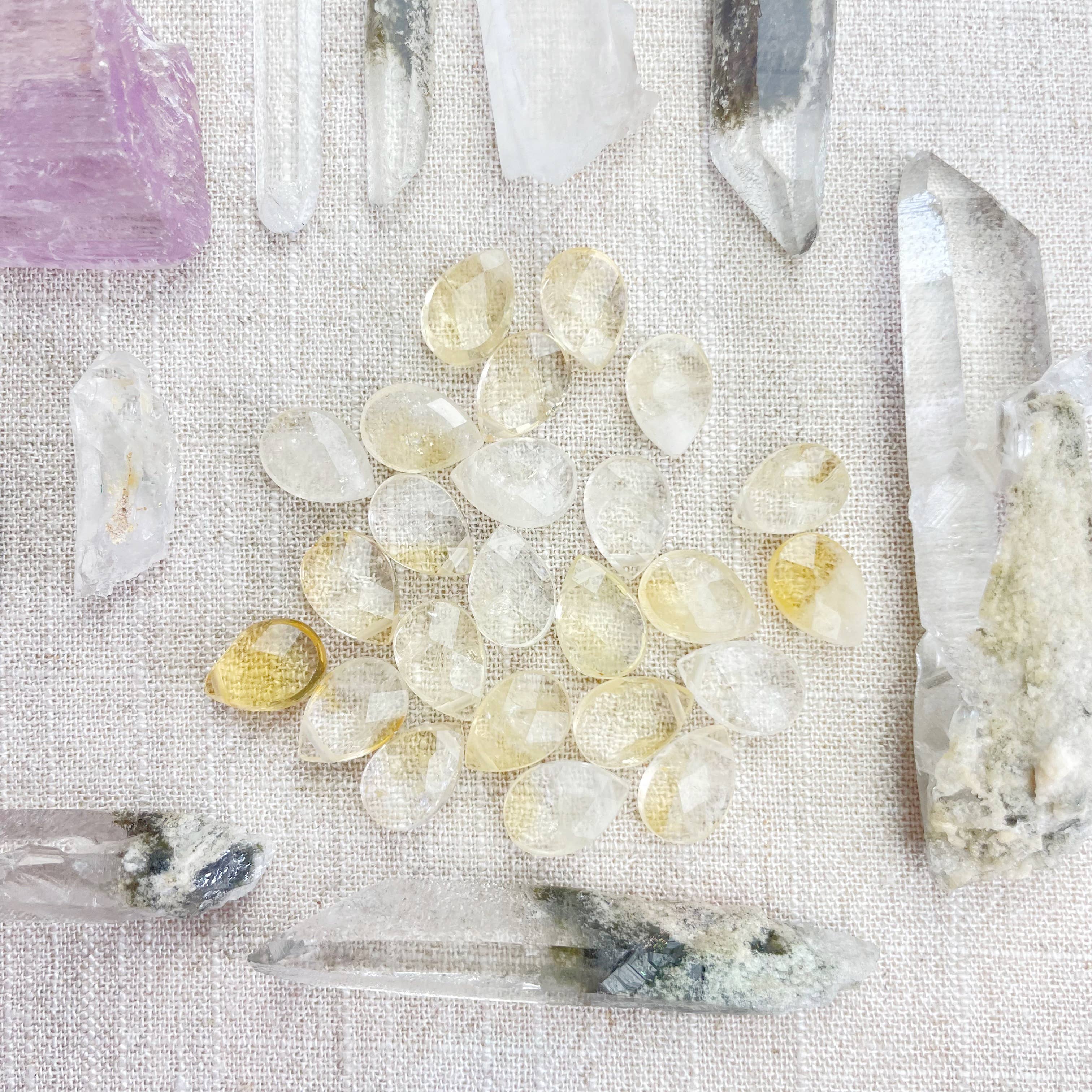 Ewelina Pas Jewelry - Wholesale Halskettinghanger - Citrien Geslepen Druppel Fijne Ketting8