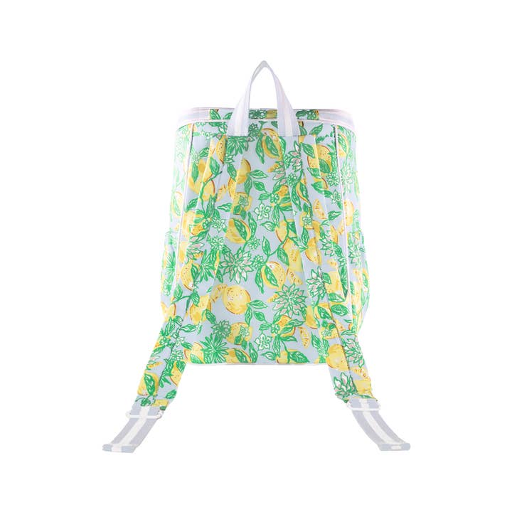 Lilly Pulitzer by Lifeguard Press - Wholesale Cooler/Cooler Bag - Backpack Cooler, Make Lemonade2