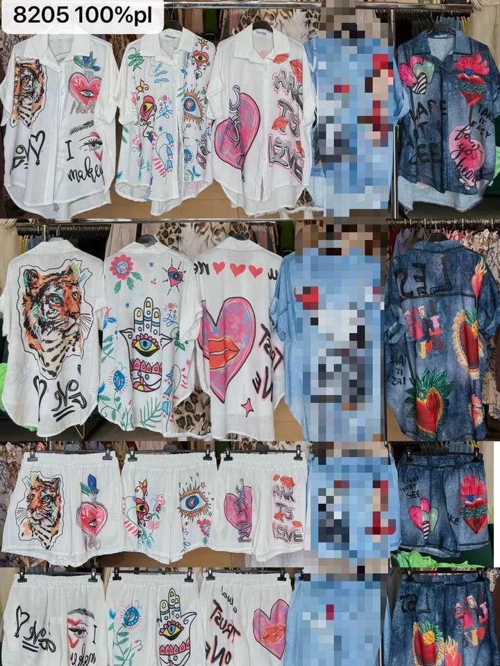 GEDRUKTE SET voor wholesale door Cielo fashion