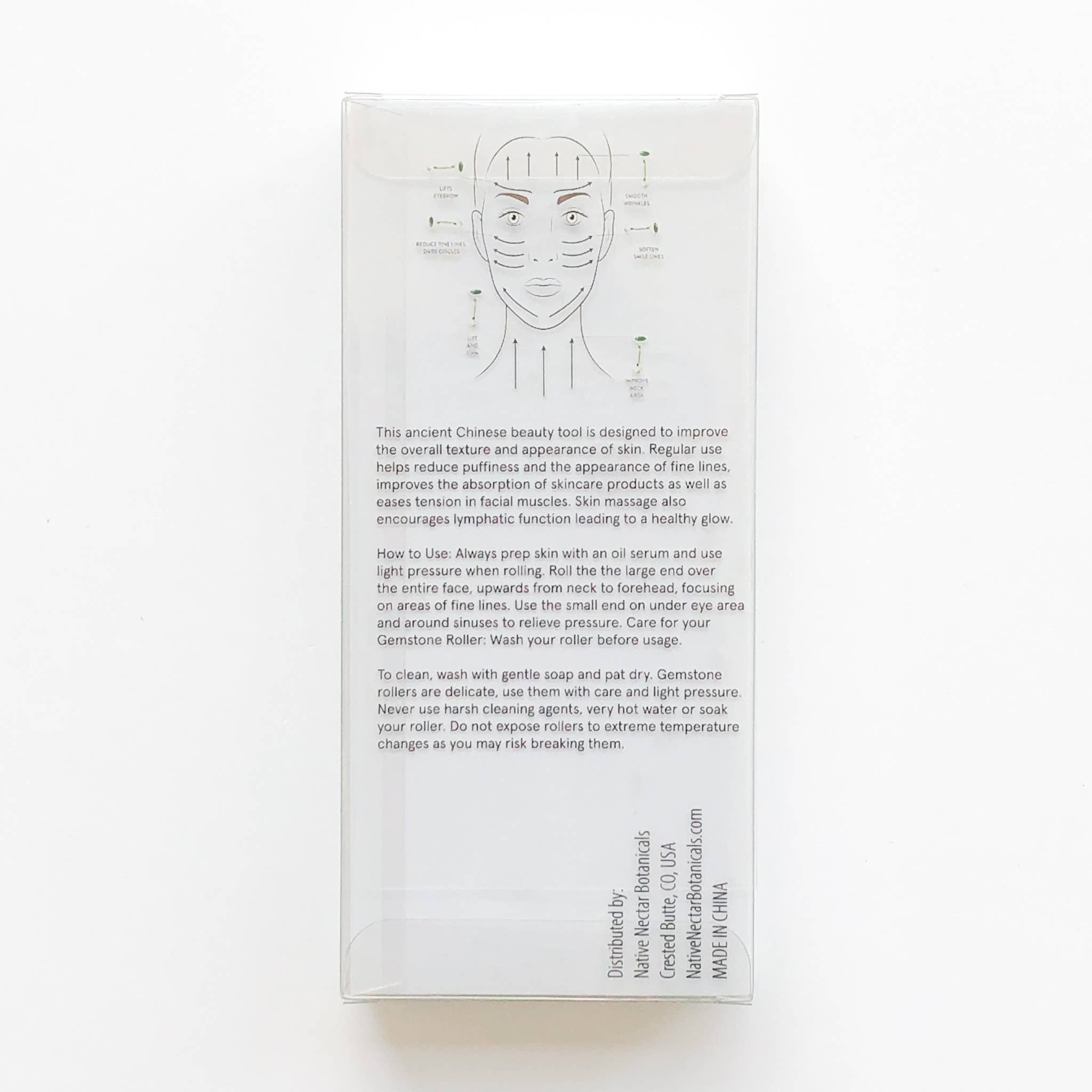 Native Nectar Botanicals - Vente Rouleau beauté/visage - Rouleau pour le visage en pierres gemmes de jaspe rouge2
