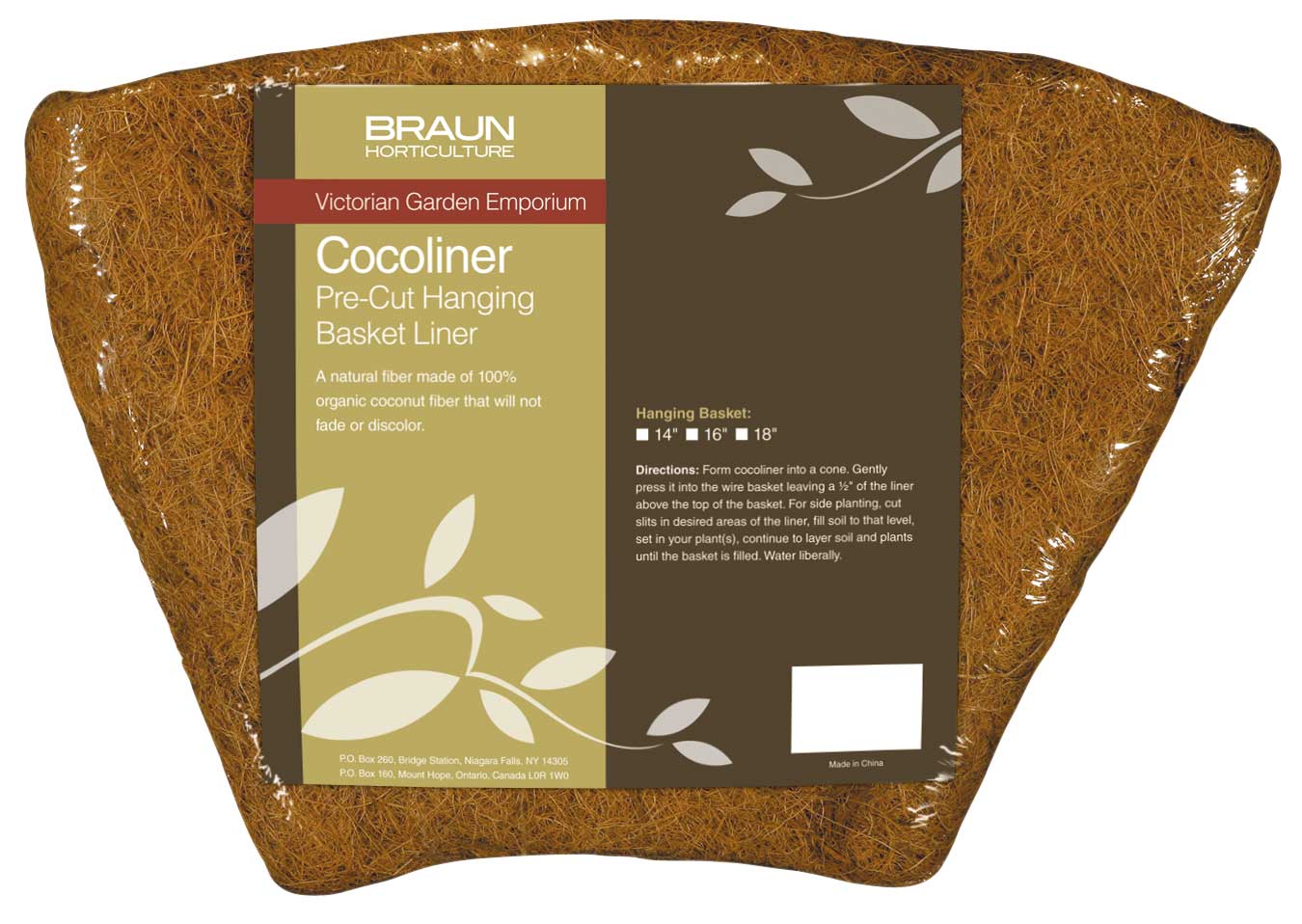 Braun – wholesale Planting/potting soil – Retail Ready Pre-Cut Cocoliner0