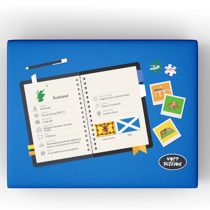 Very Puzzled - Wholesale Puzzle - Kids - Scotland Map Jigsaw Puzzle