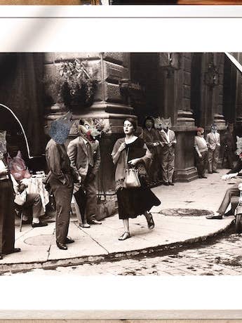 "Portrait of Harrassment" Collage, by A. Buchanan for wholesale by Nature Girl Industries/Center For Lost Objects