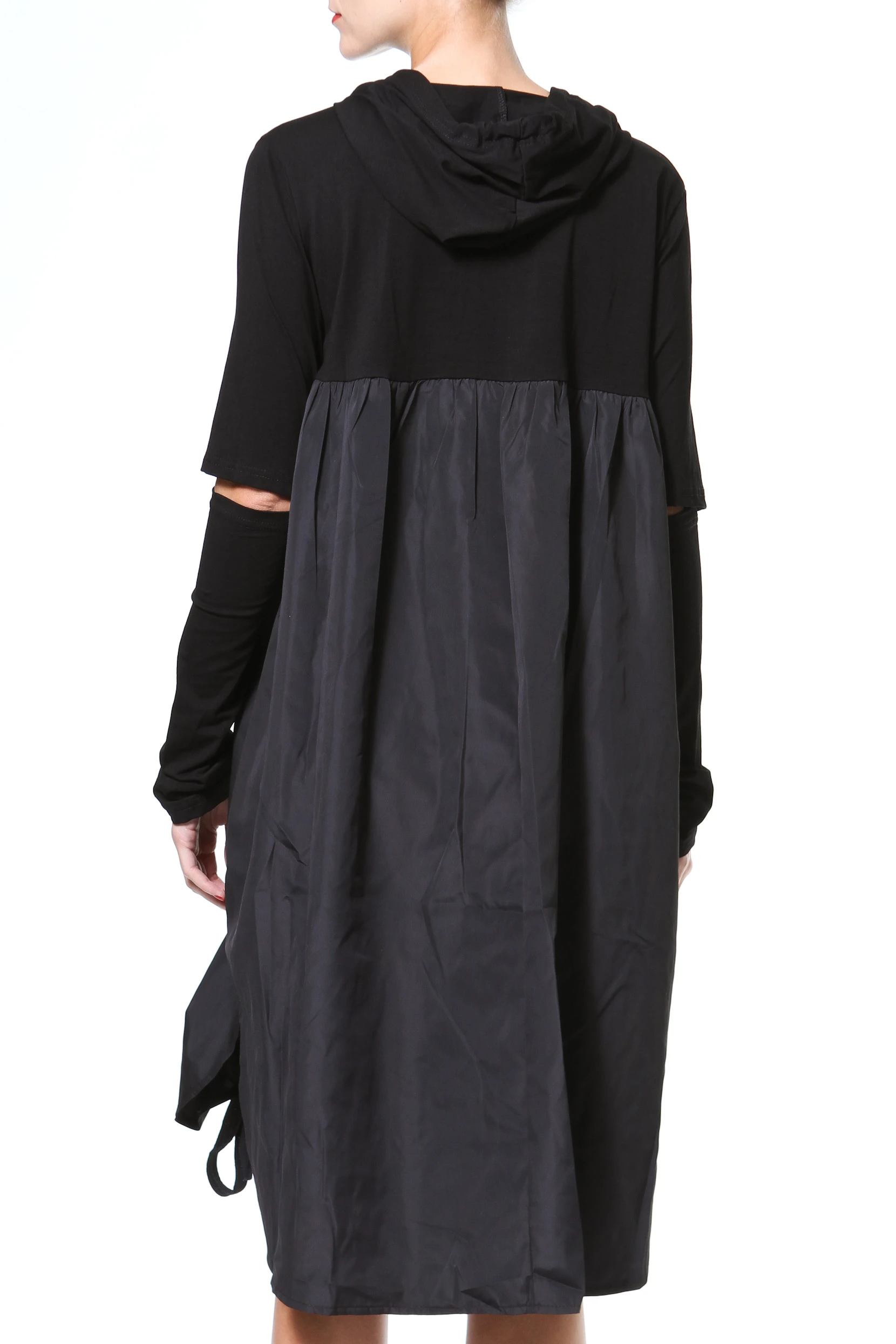 Luxe & Leather by Madonna & Co - Wholesale Dress - Women's - Edgy Knit-Woven Dress1