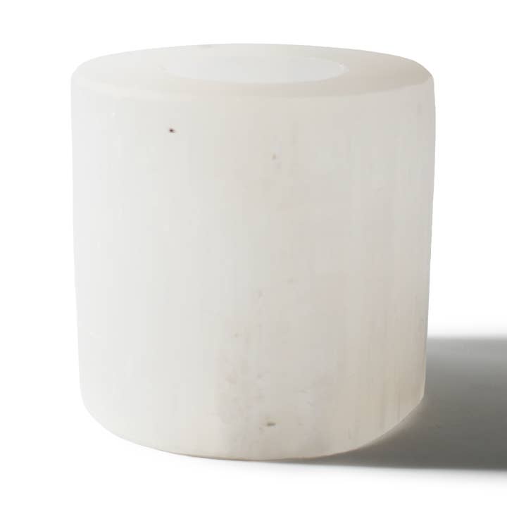 Selenite Candle Holder for wholesale by Stonebridge Imports