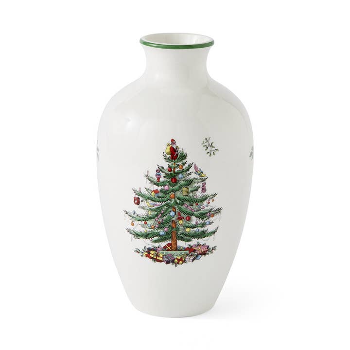 Portmeirion, Spode, Pimpernel, Nacthmann, Wrendale Designs - Wholesale Vase - Christmas Tree POSY VASE 10"0