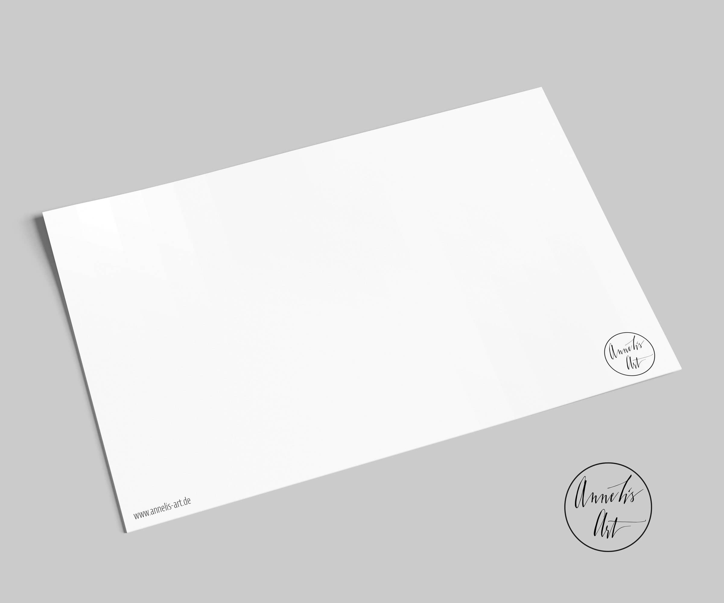 Annelis Art International - Vendita all'ingrosso Cartoline - Cartolina da Campeggio e Surf | Furgone Verde con Tavola da Surf1