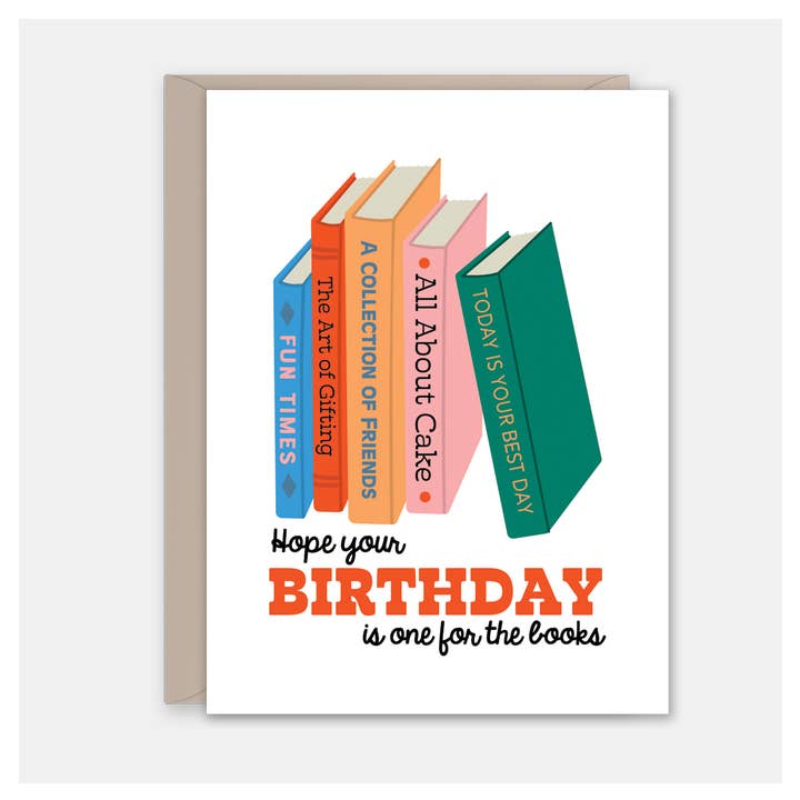 Rock Scissor Paper - Wholesale Birthday Card - One for The Books - Birthday Card