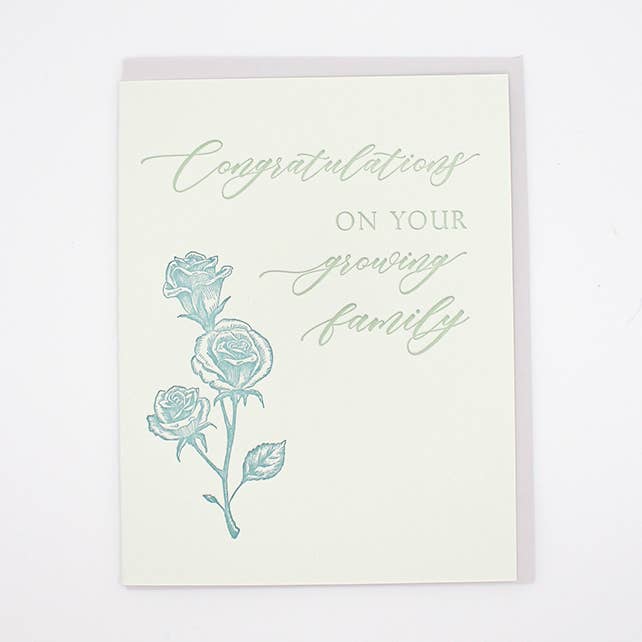 Rust Belt Love Paperie – Engroshandel Lykønskningskort – Tillykke med din voksende familie lykønskningskort0