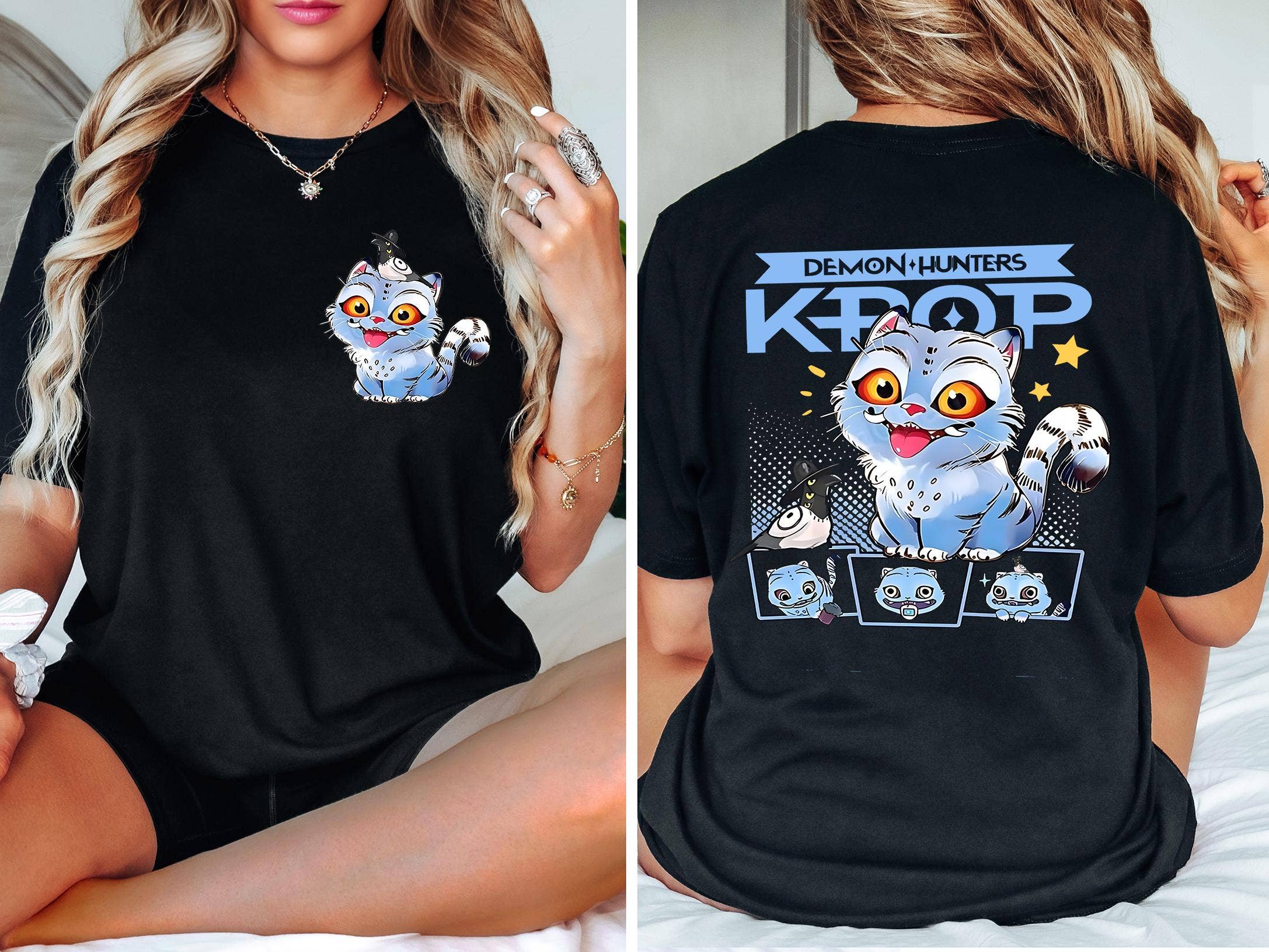 TheKingShirt - Wholesale Graphic Sweatshirt - Women's - Viral Tiktok Demon Hunter Tiger Tee