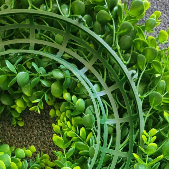 ES Essentials - Wholesale Wreath - Boxwood Wreath 22" Green with UV Protection