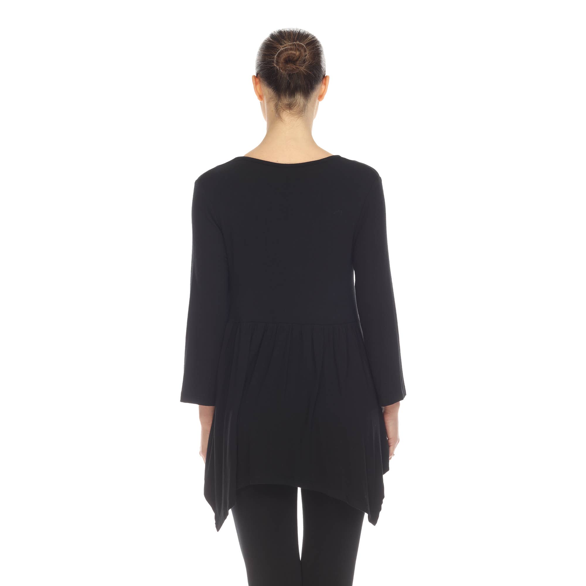 WHITE MARK - Wholesale Tunic - Women's - Maternity Empire Waist V-Neck Tunic Top2