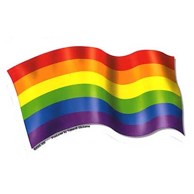 Gypsy Rose - Wholesale Sticker - PRIDE RAINBOW FLAG WINDOW STICKER