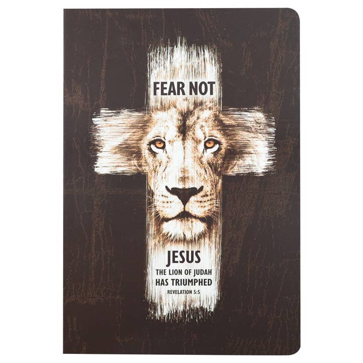 Kerusso Mens Paperback Journal Lion Cross for wholesale by Kerusso