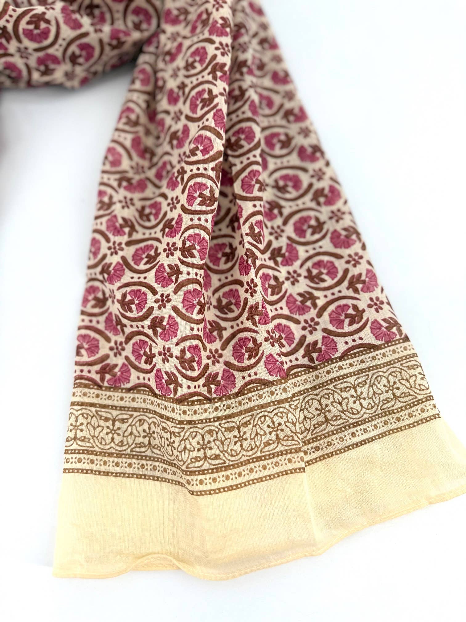 Maison Unik Accessoires - Wholesale Head Scarf - Women's - Printed pareo scarf – 100% Indian blockprint cotton2