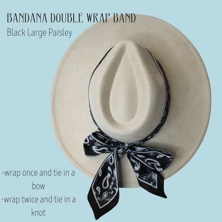 Wildflowers and Barley - Wholesale Hat Accessory - Women's - Bandana Double Wrap Hat Bands4