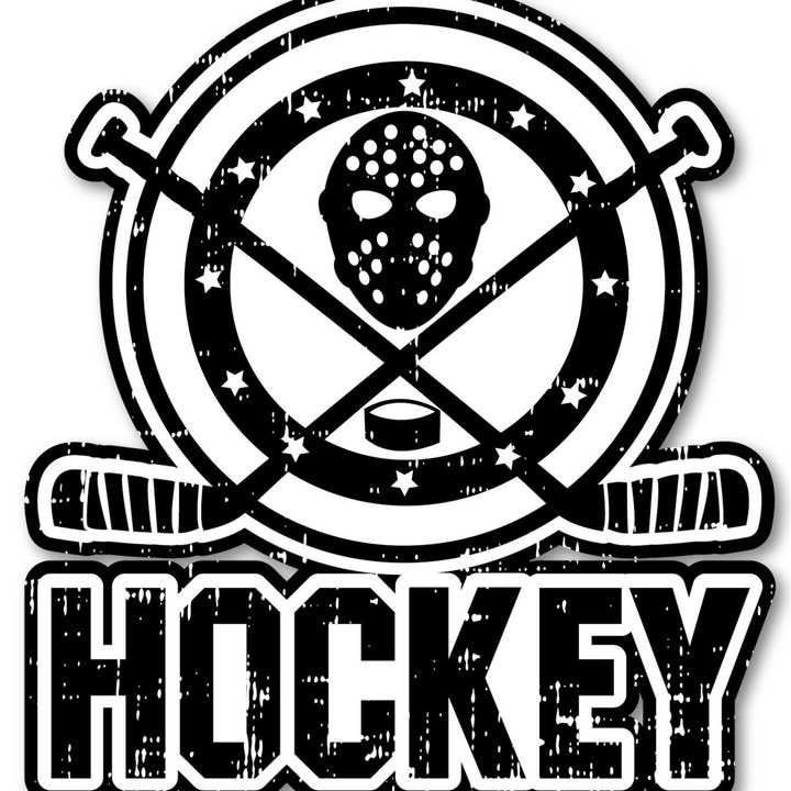 Adesivo vinile Sticker Hockey. Per vetri, automobili, vetri per la vendita all'ingrosso da parte di Airmatti