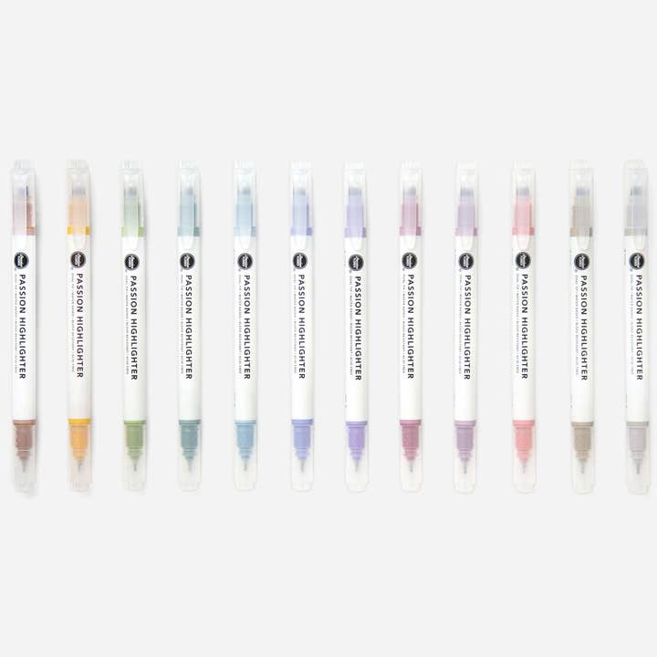 Passion Planner – wholesale Färgmarkering – Passion Highlighters - Vintage (12-pack)