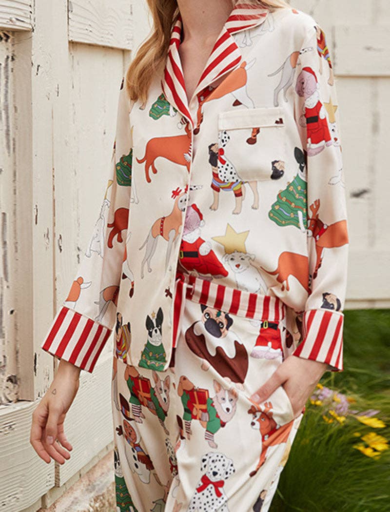 MEHRFACH Verspieltes Tiermuster-Pyjama-Set #2 für den Großhandel auf Faire2