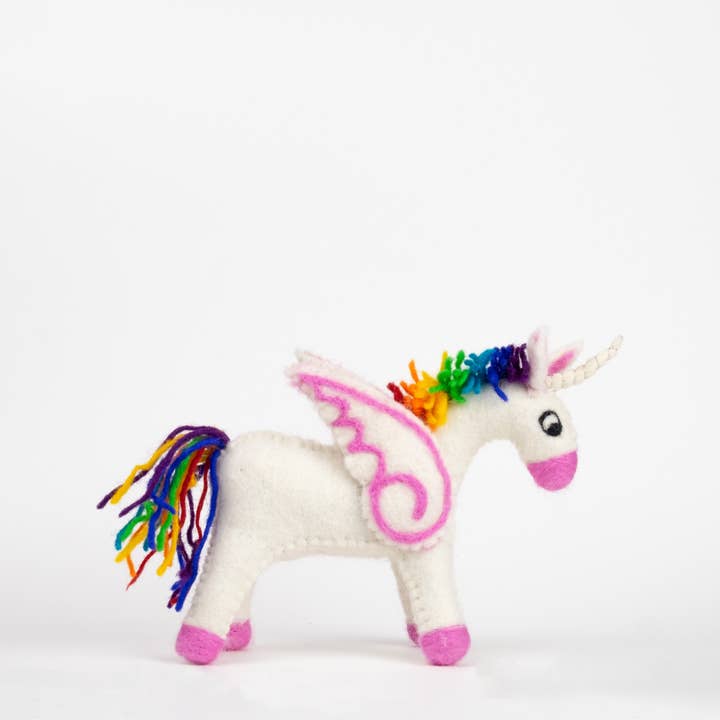 The Winding Road – Peluche - Crianças e bebés por atacado – Brinquedos - Unicórnio - Arco-íris - Pequeno