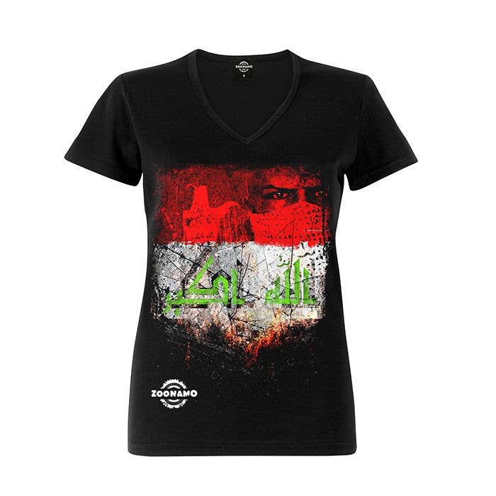 ZOONAMO - Wholesale Screen Printed T-Shirt - Women's - Iraq ladies shirt classic0
