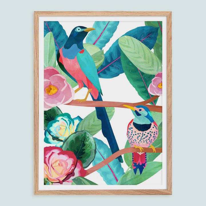 Póster - Birds of Spring para venta al por mayor de Goed Blauw