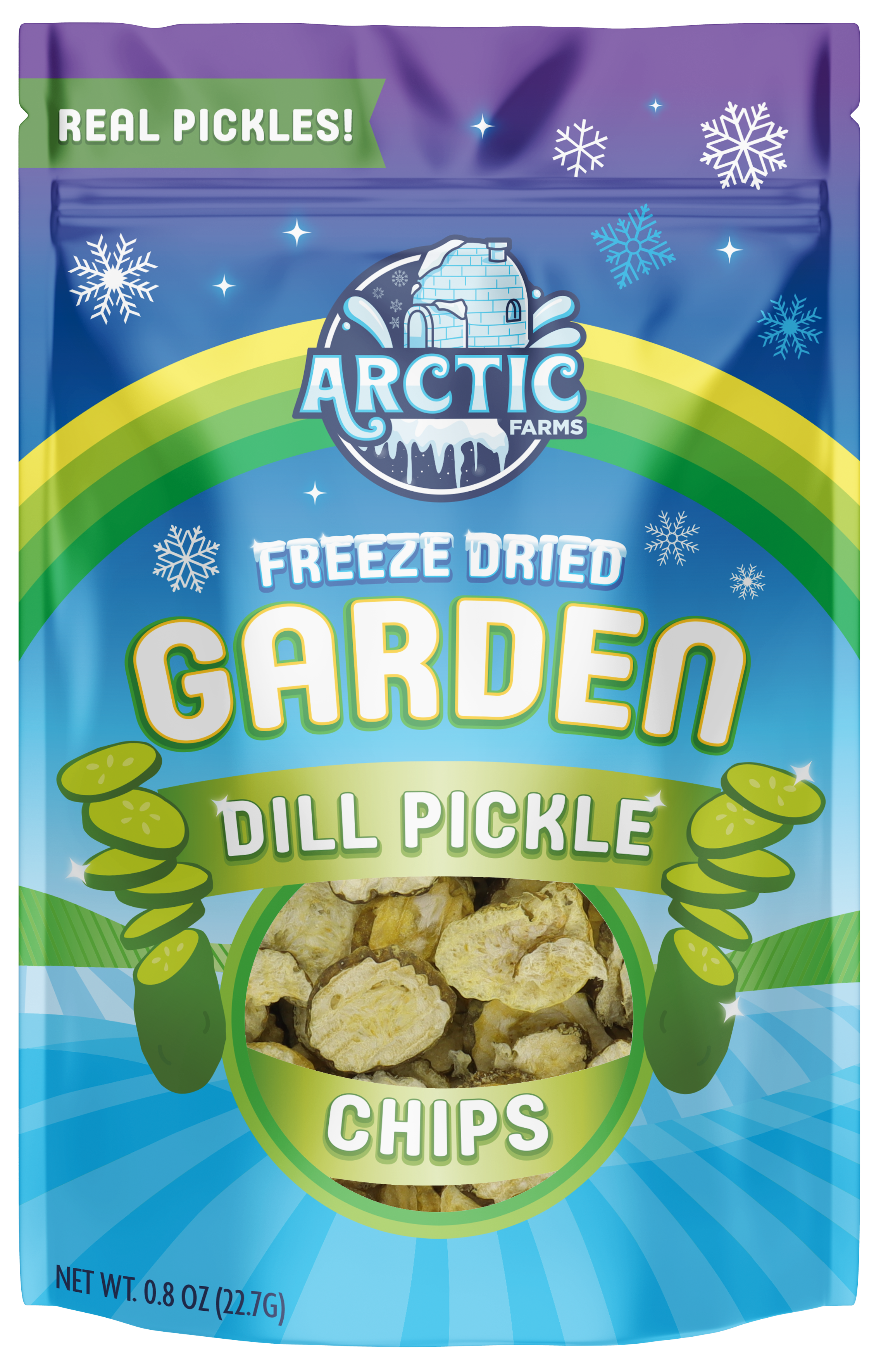 Arctic Farms - Wholesale Dried/Dehydrated Vegetables - Freeze Dried Dill Pickle Chips (Less Salty)9