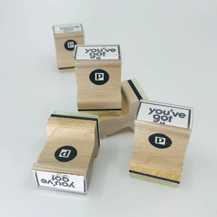 The Portland Stamp Company - Wholesale Rubber/decorative stamp - You've Got Snail Mail Wooden Handle Rubber Stamp2