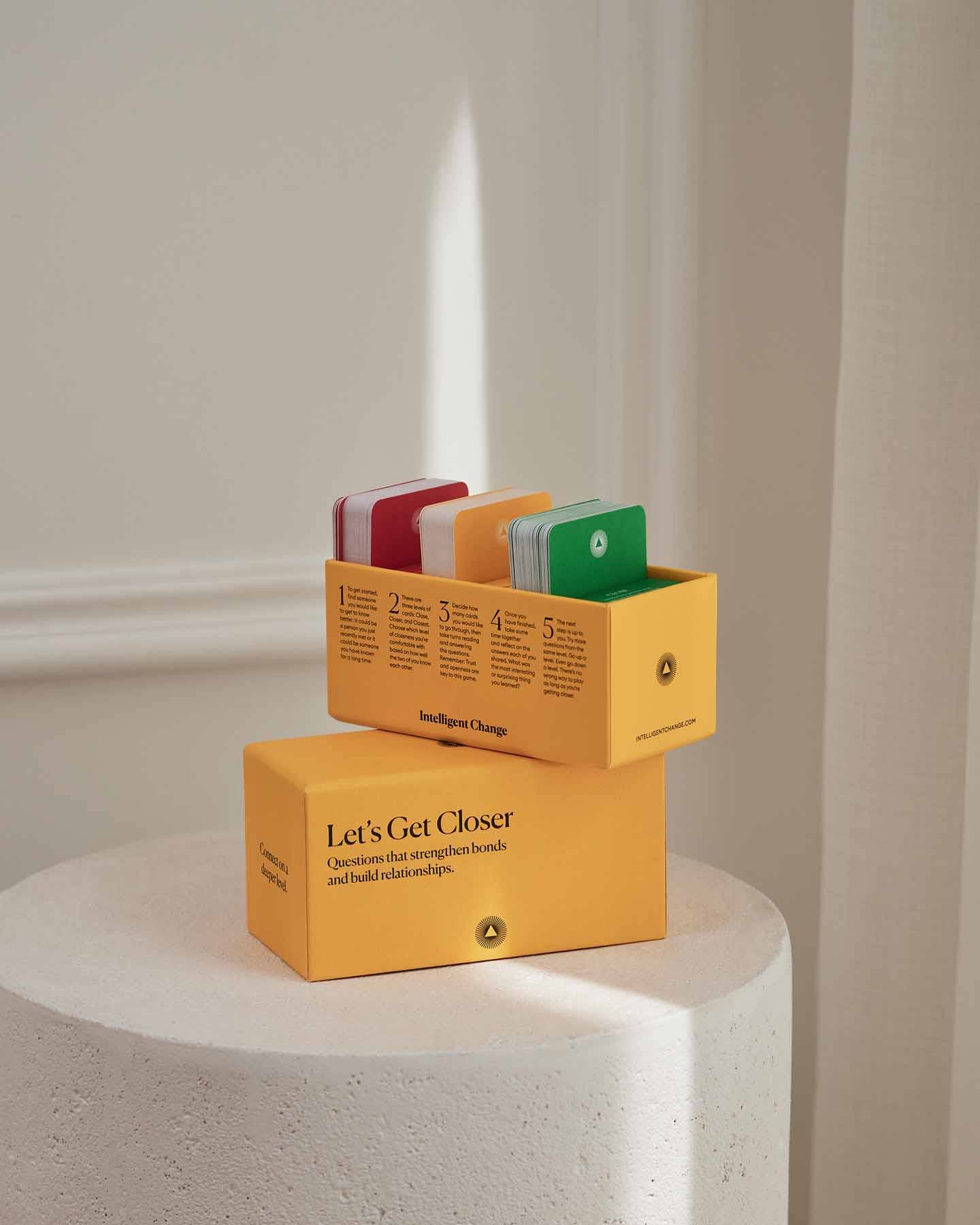 Intelligent Change - Wholesale Card Game - Get Closer Question Card Game - Bonding Conversation Starter1